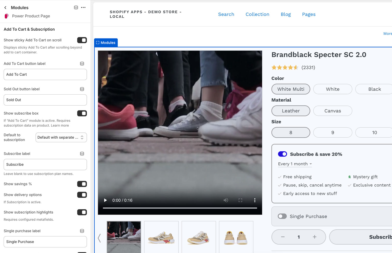 Power Product Page Add To Cart
